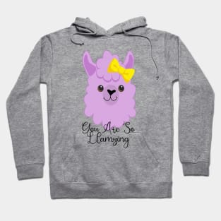 You Are So Llamazing Cool Llama Hoodie